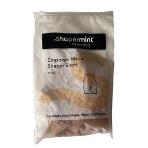 Shapermint Empower Mesh Shaper Short Nude Lightweight Breathable Seamless Size L